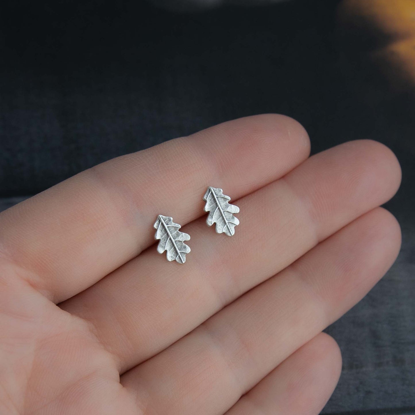 Oak Leaf Studs