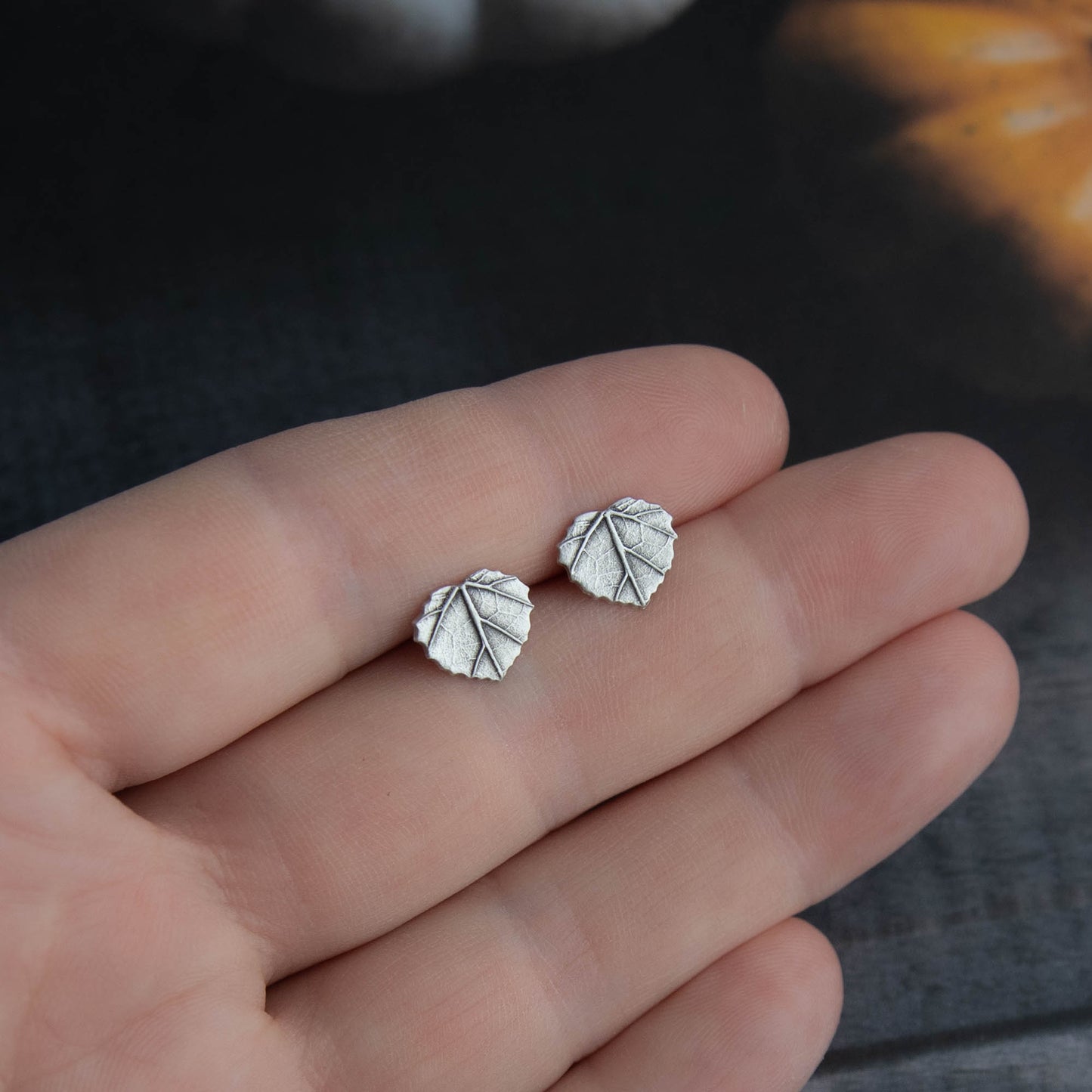 Aspen Leaf Studs