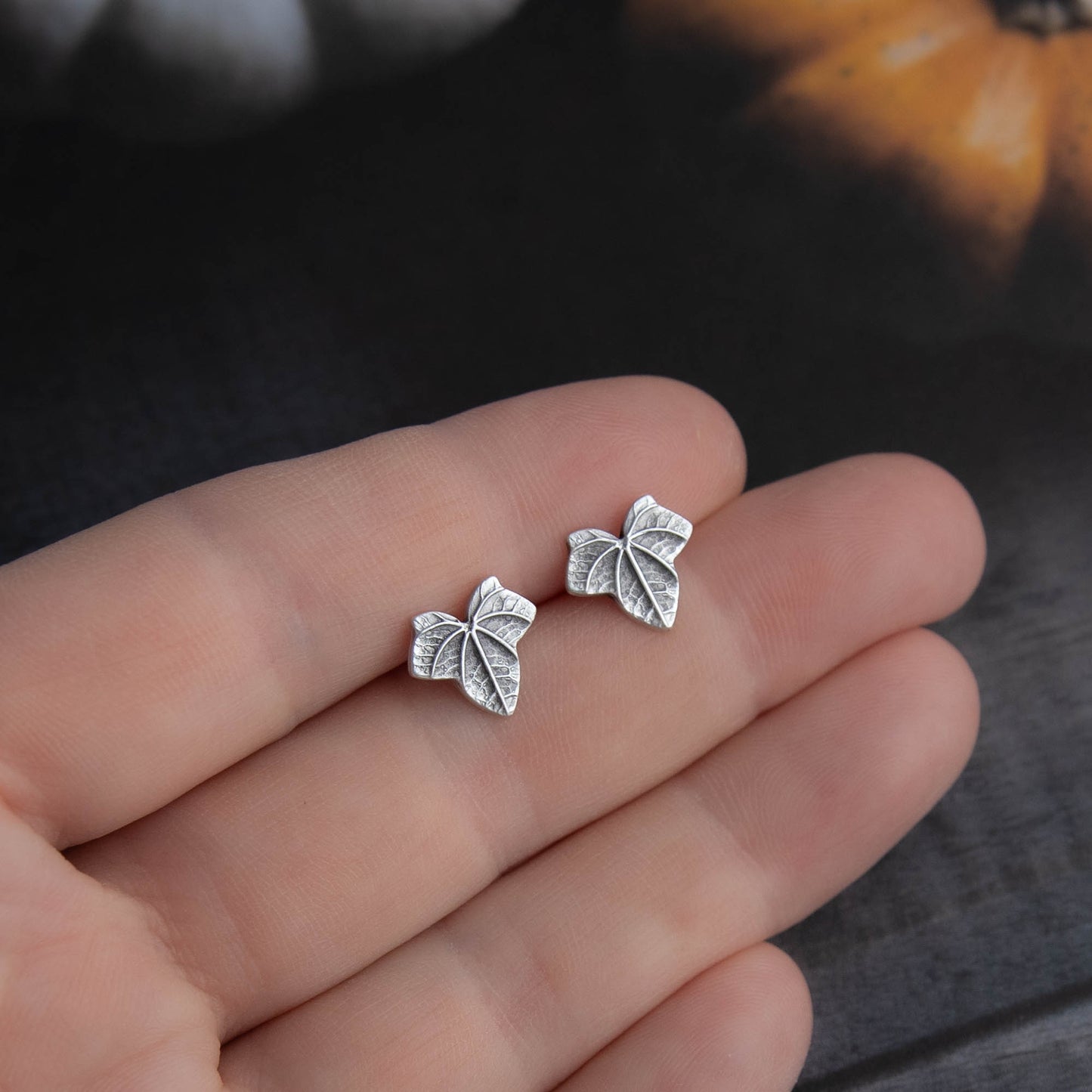 Ivy Leaf Stud Earrings