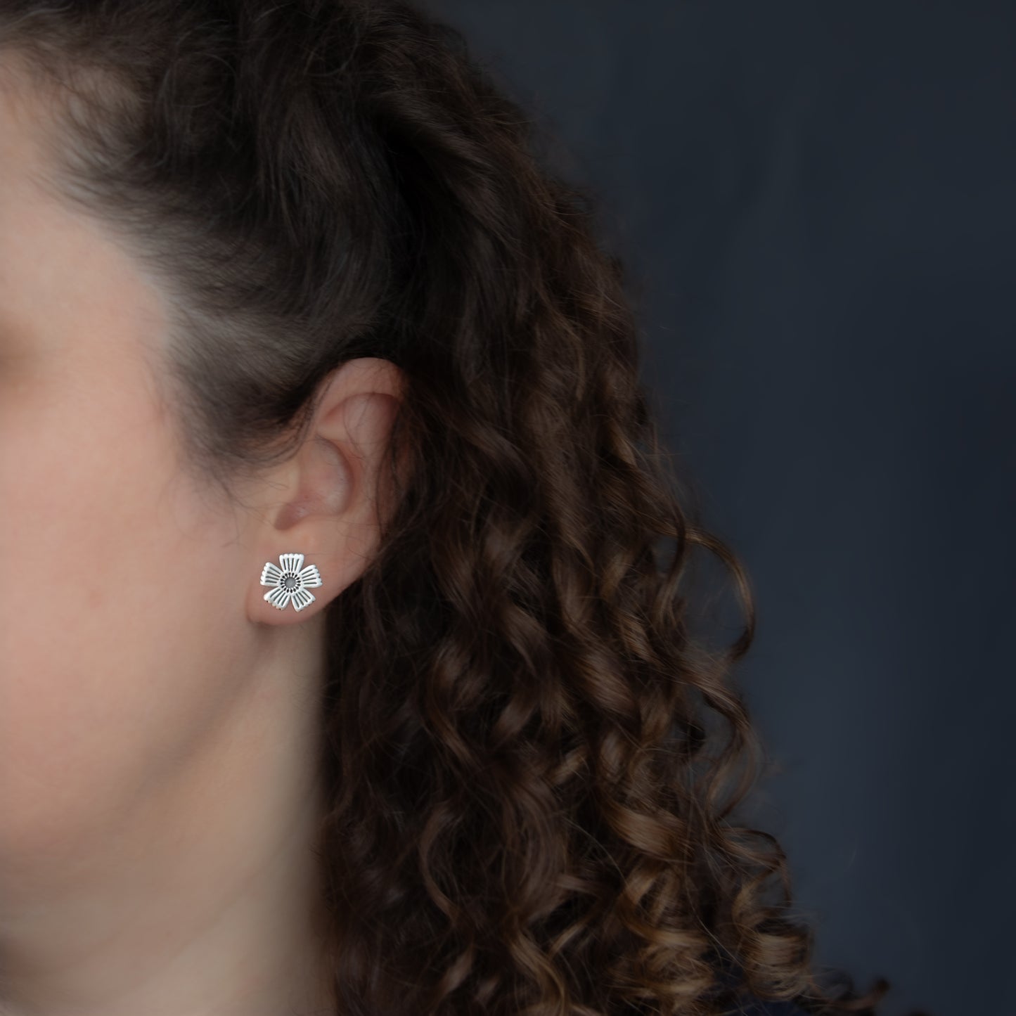 Folk Flower Stud Earrings