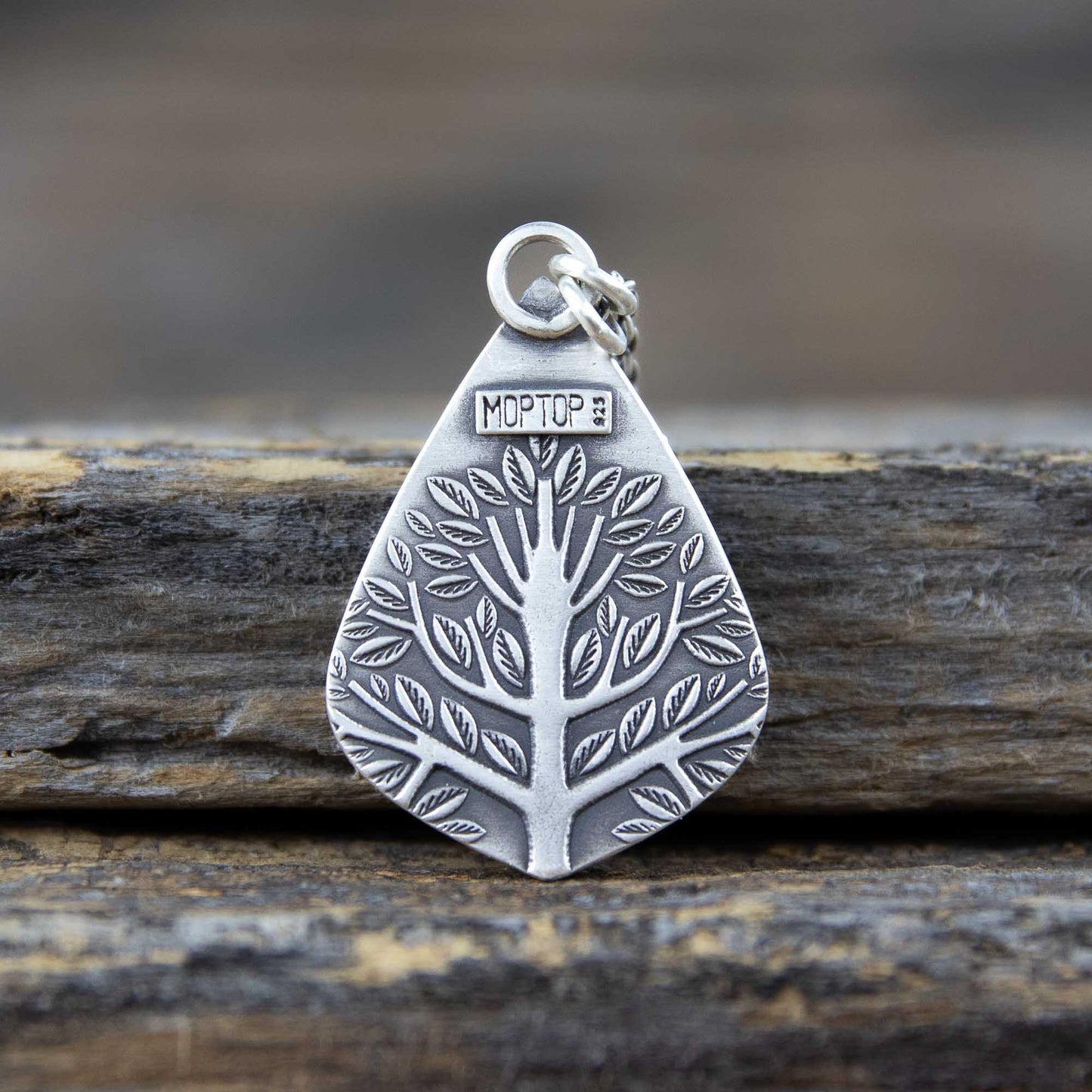 Forest Scene Pendant w/Royston Turquoise