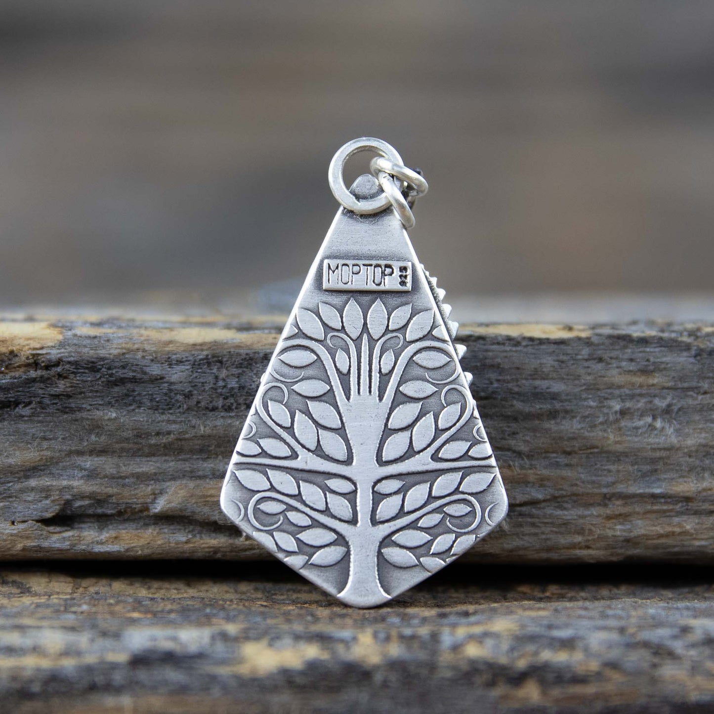 Midnight Forest Scene Pendant w/7 Dwarves Variscite