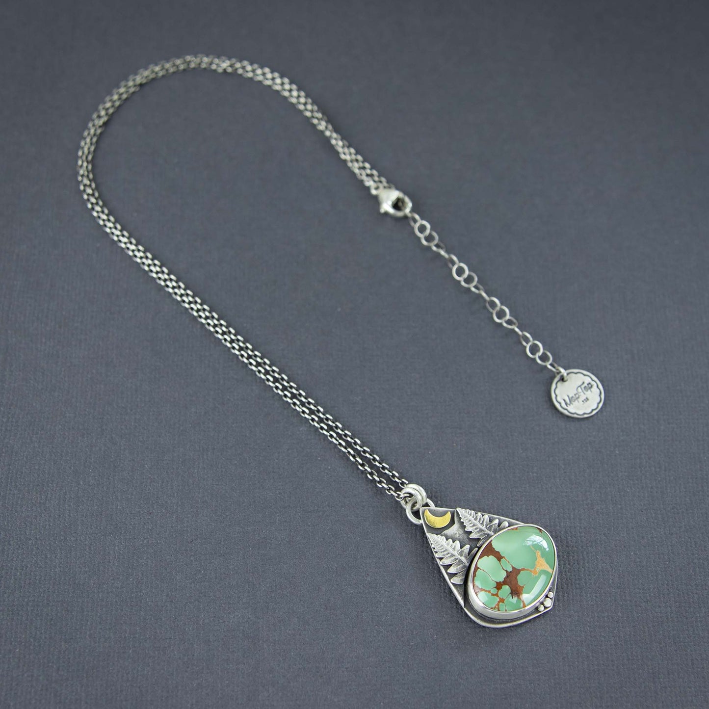 Forest Scene Pendant w/Royston Turquoise