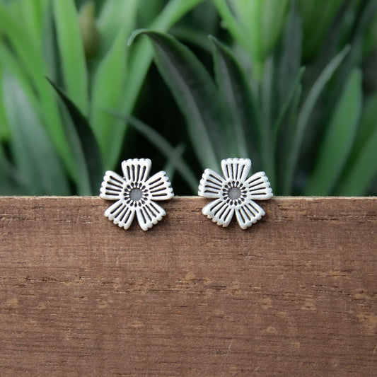 Folk Flower Stud Earrings