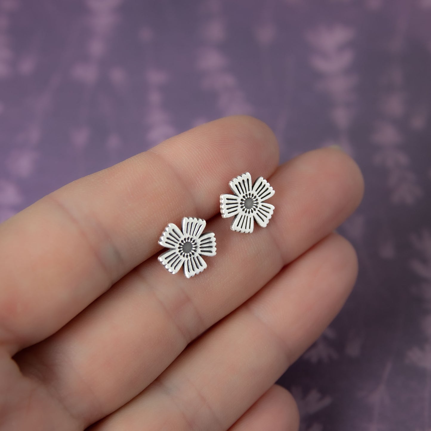 Folk Flower Stud Earrings