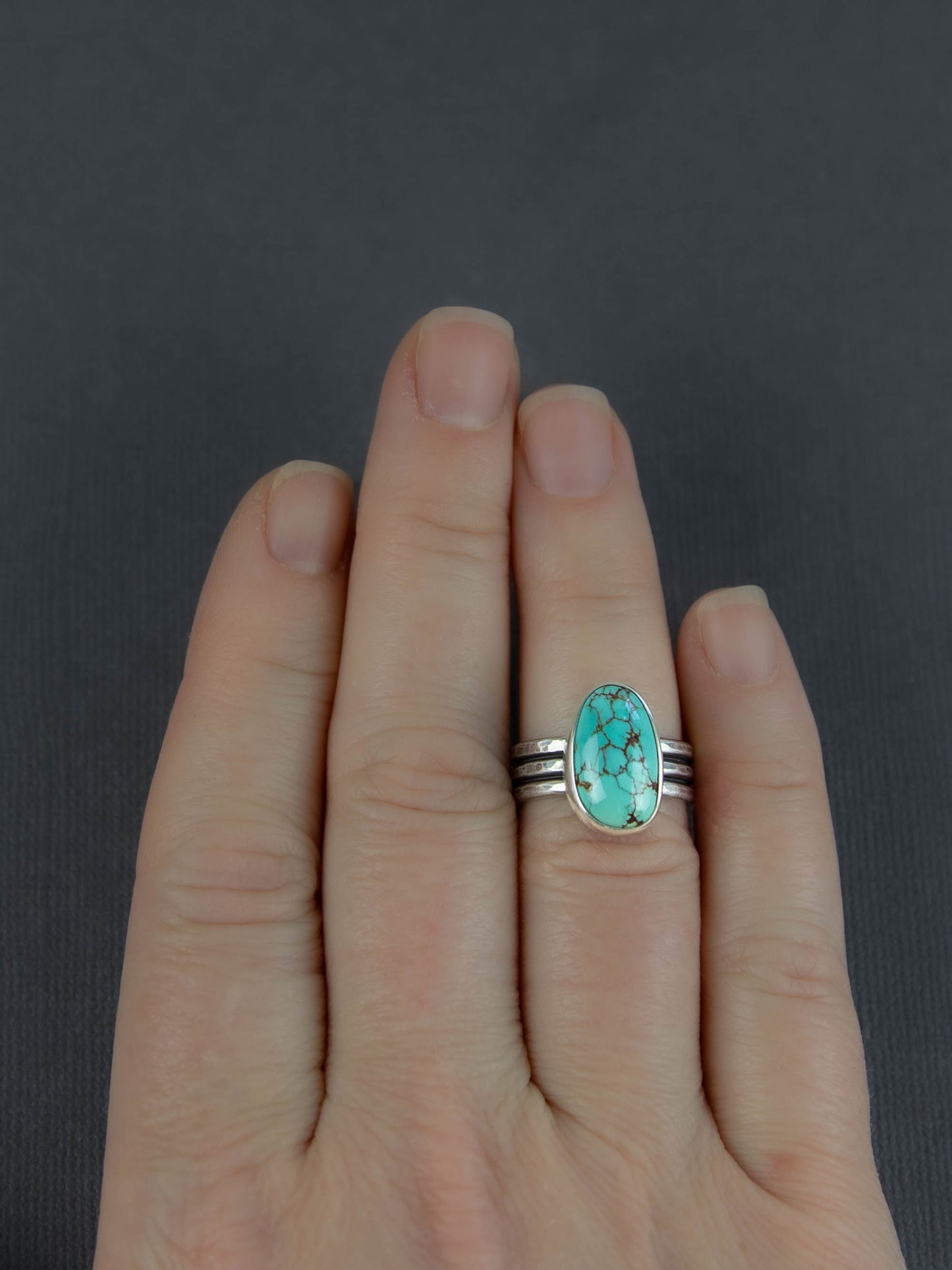 Baja Turquoise Triple Wire Band - Size 6.5