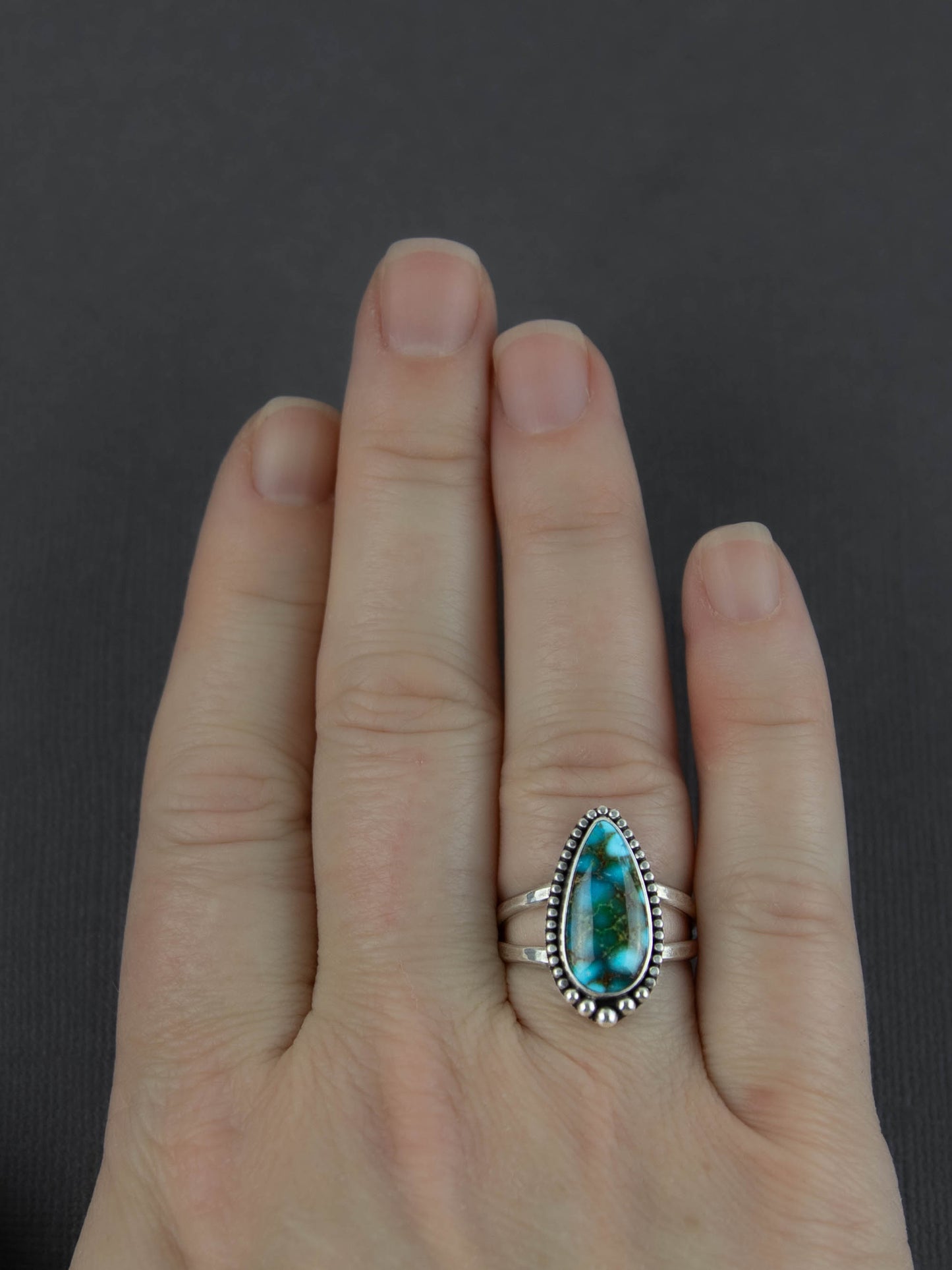Turquoise Mountain Ring - Size 9