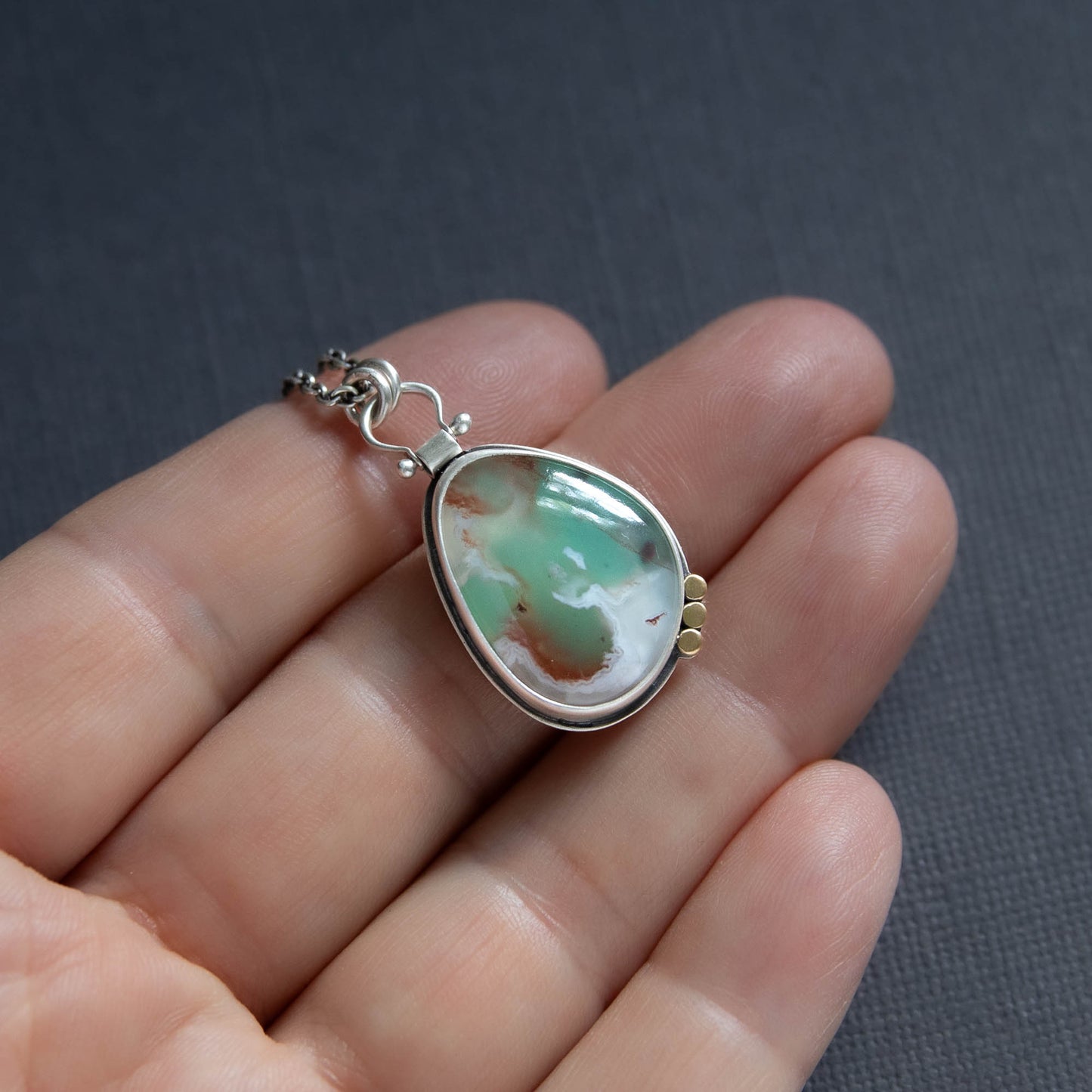 Aquaphrase 3 Dot Pendant