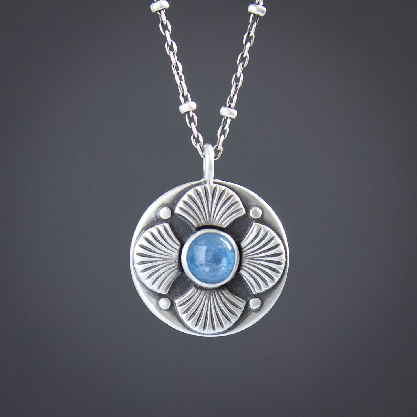 Denim Kyanite Pendant