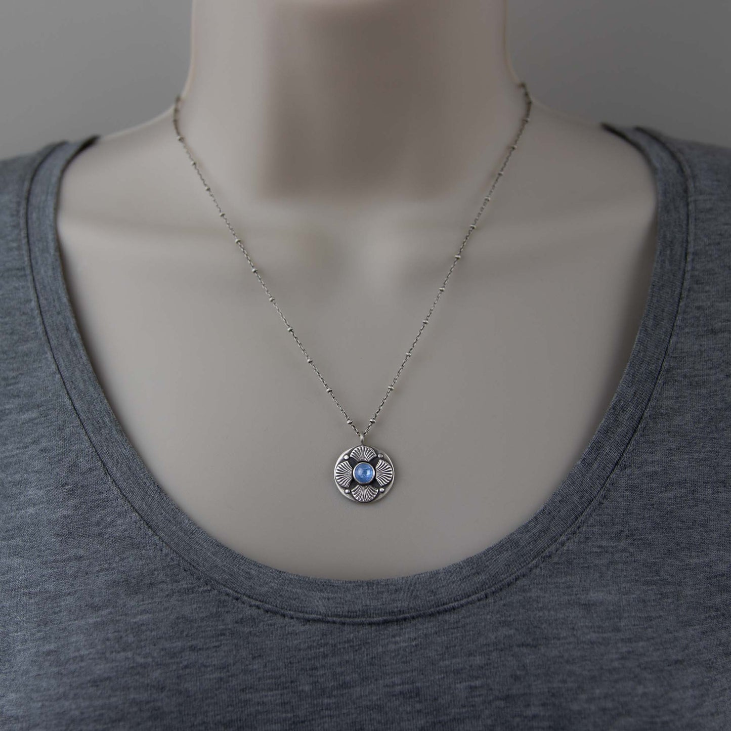Denim Kyanite Pendant