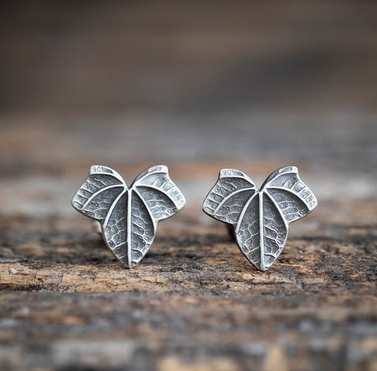 Ivy Leaf Stud Earrings