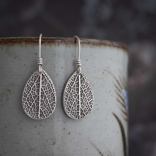 Made-to-Order Sage Leaf Earrings