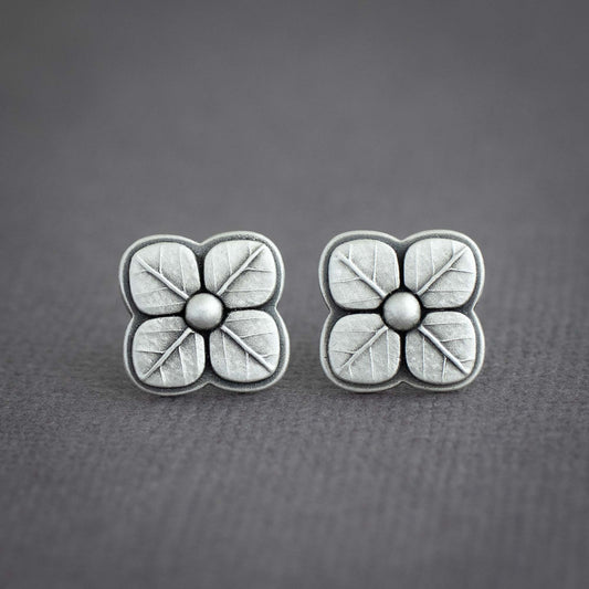 Made-to-Order Hydrangea Stud Earrings