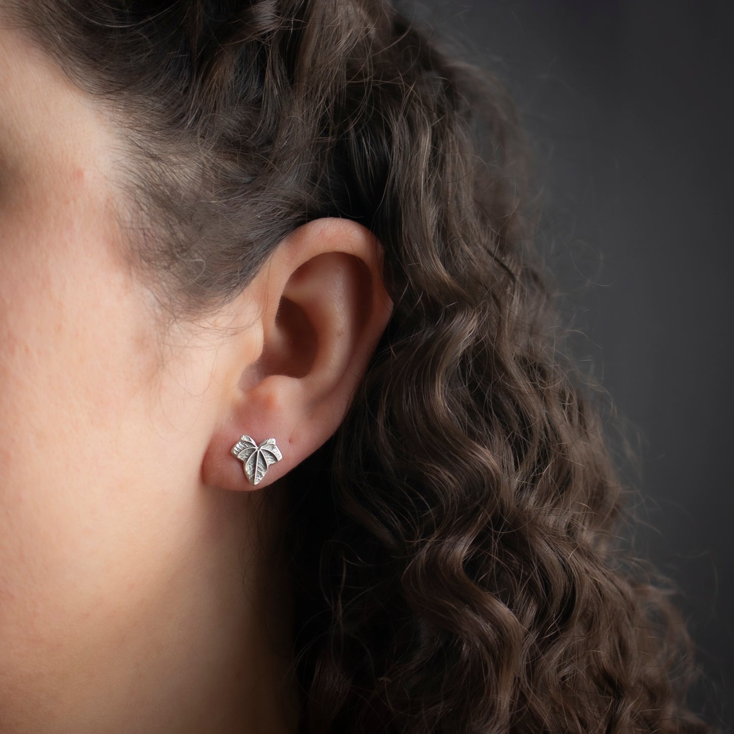 Ivy Leaf Stud Earrings