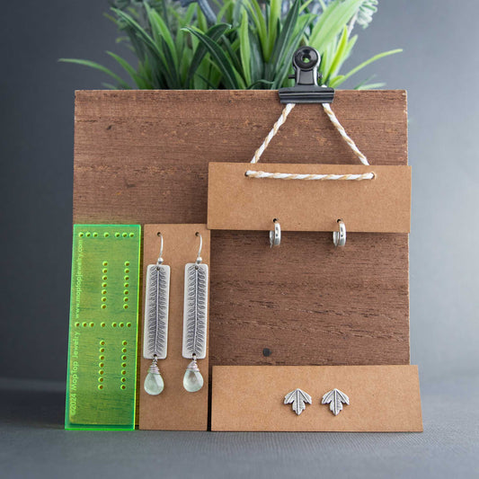 Earring Card Jig - 3"X1" (for Zazzle Mini Size Business Cards)