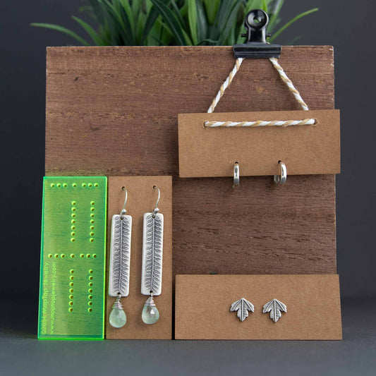 Earring Card Jig - 2.75"X1.1" (for Moo Mini Size Business Cards)