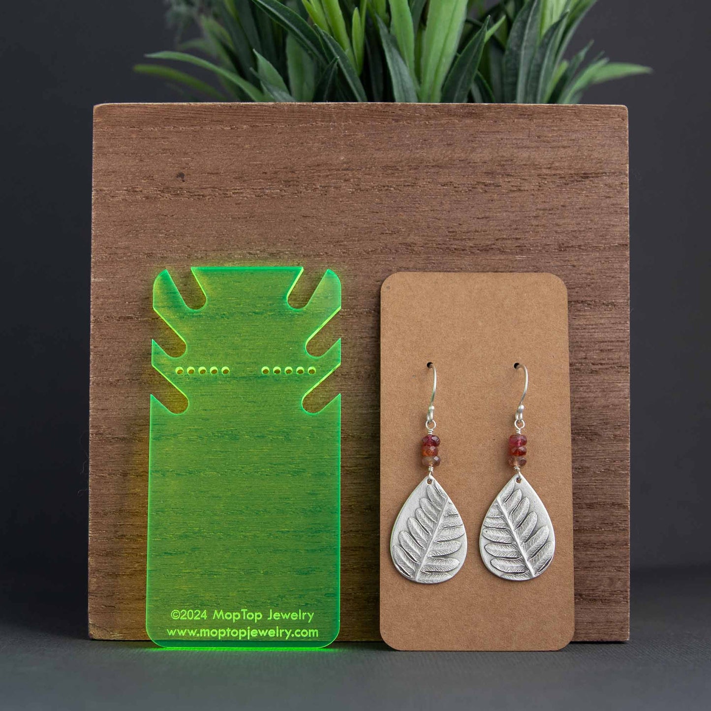Earring/Necklace Card Jig - 1.75" (for UPrinting "Slim" Business Cards)