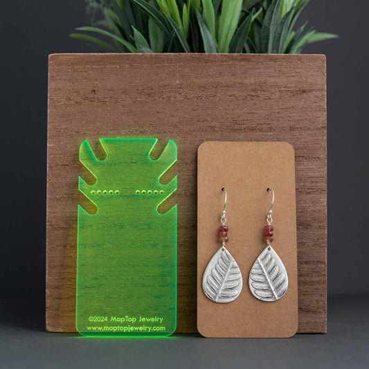 Earring/Necklace Card Jig - 1.75" (for UPrinting "Slim" Business Cards)