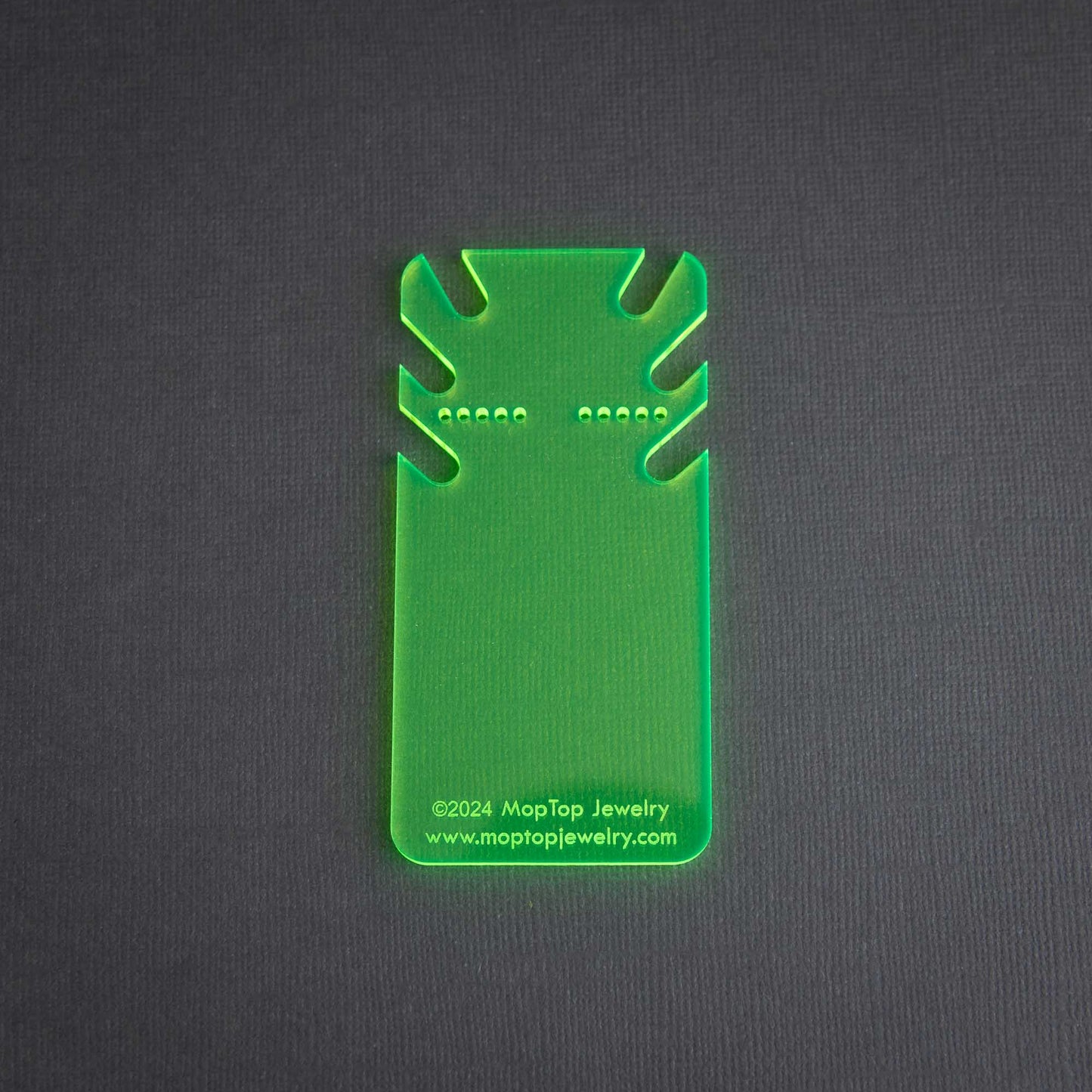 Earring/Necklace Card Jig - 1.75" (for UPrinting "Slim" Business Cards)