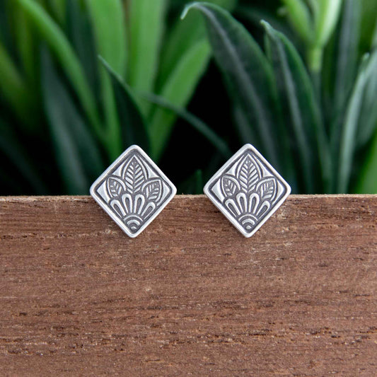 Made-to-Order Botanical Diamond Studs